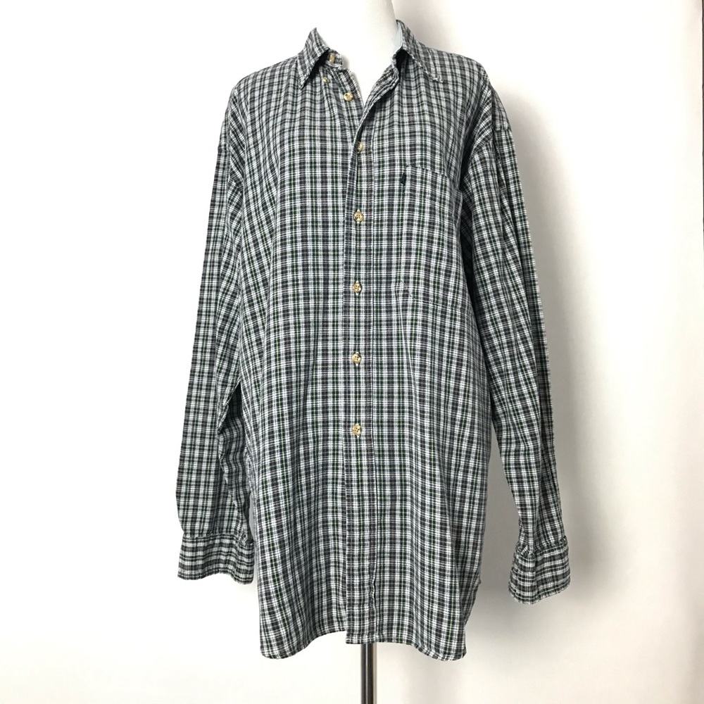 Pendleton Checkered Green Size Large Button Down … - image 1